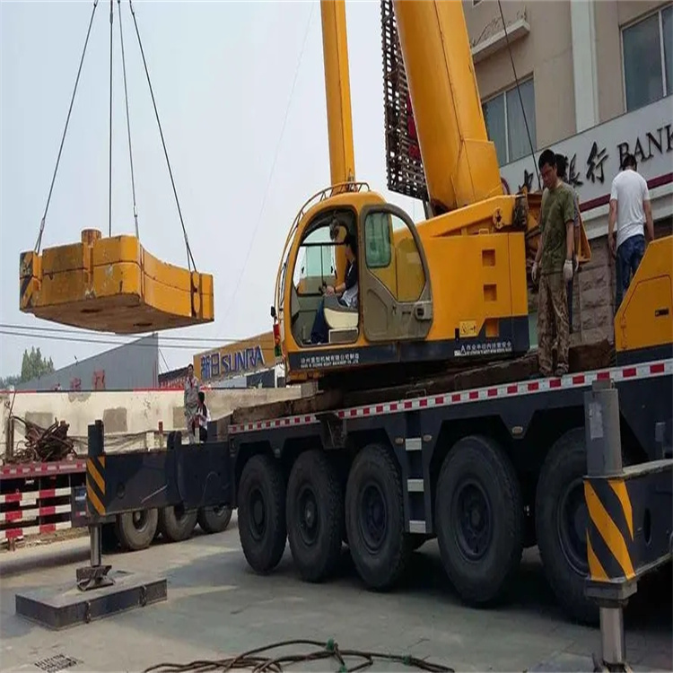 皂市镇当地吊车出租|机器吊装|75吨|工厂搬迁服务